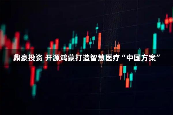 鼎豪投资 开源鸿蒙打造智慧医疗“中国方案”
